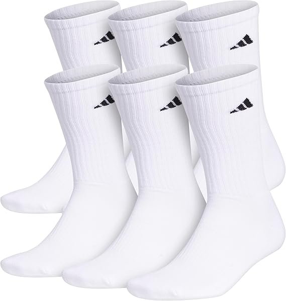 Adidas Men's Women's Athletic Cushioned 6-Pack
