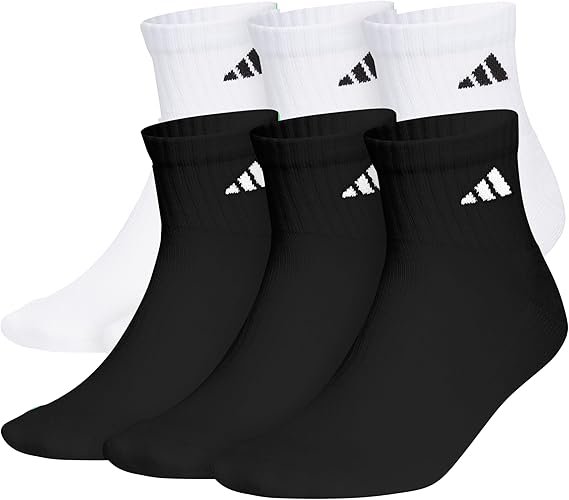 Adidas Men's Women's Athletic Cushioned 6-Pack
