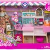 Barbie Doll (11.5-in Blonde) and Pet Boutique Playset with 4 Pets, Color-Change Grooming Feature and Accessories, Great Gift for 3 to 7 Year Olds