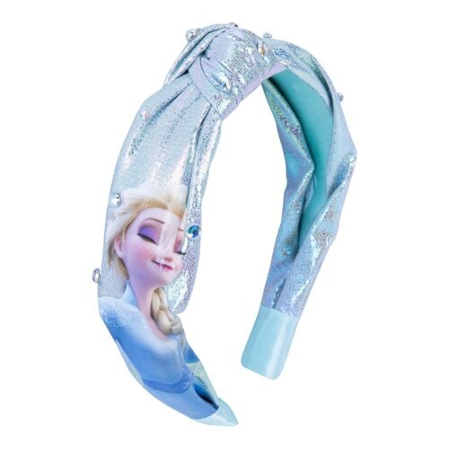 Disney Frozen 2 Elsa One Thick Knot Headband with Diamonds For Girls - Hair Accessories For Her - Ages 3+