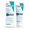 CeraVe Acne Foaming Cream Cleanser, 4% Benzoyl Peroxide Face Wash With Hyaluronic Acid, Niacinamide & Ceramides, Gentle Daily Acne Treatment For Face