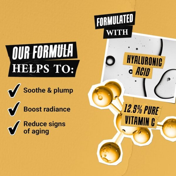 Kiehl's Powerful-Strength 12.5% Vitamin C Serum, Line-Reducing Concentrate for Face, Boosts Radiance & Firmness, Smooths & Plumps Skin, with Hyaluronic Acid, Dermatologist-Tested, Paraben-free