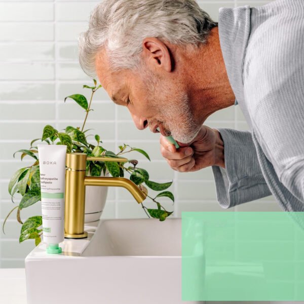 Boka Fluoride Free Toothpaste, Nano Hydroxyapatite Toothpaste, Appropriate for Sensitive Teeth - for Adult, Kids Oral Care - Ela Mint Flavor, 4 Fl Oz 1Pk US Manufactured