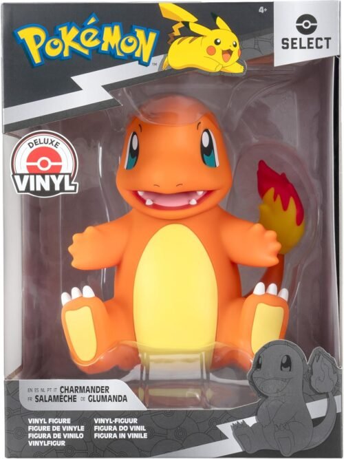 Pokemon Charmander Deluxe Select Vinyl Figure - 8-Inch Figure Made from Vinyl