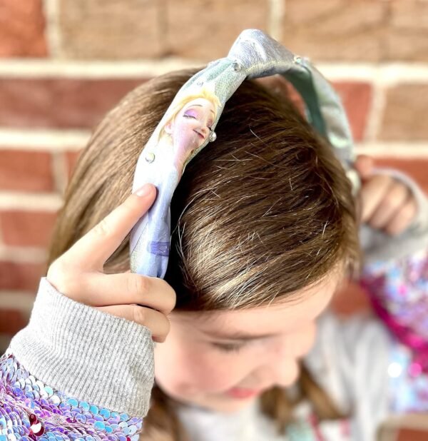 Disney Frozen 2 Elsa One Thick Knot Headband with Diamonds For Girls - Hair Accessories For Her - Ages 3+