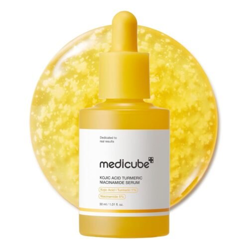 Medicube Kojic Acid Turmeric Clarifying & Balancing Capsule Serum for Troubled Skin | Soothing & Brightening Facial Serum | Niacinamide & Glow Capsules for Hydration and Barrier Support | 1.01 fl.oz