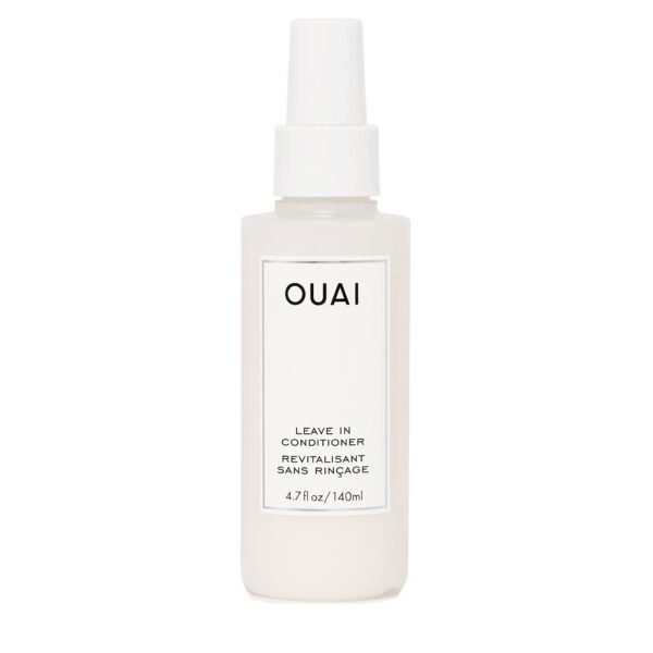 OUAI Leave In Conditioner & Heat Protectant for Hair - Prep Hair for Styling or Use as Detangling Spray to Fight Frizz & Flyaways - No Parabens, Sulfates or Phthalates (4.7 oz)