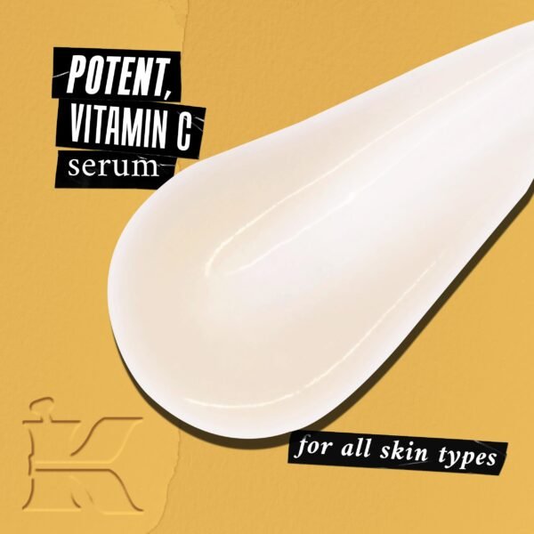 Kiehl's Powerful-Strength 12.5% Vitamin C Serum, Line-Reducing Concentrate for Face, Boosts Radiance & Firmness, Smooths & Plumps Skin, with Hyaluronic Acid, Dermatologist-Tested, Paraben-free