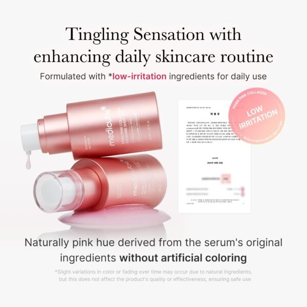 Medicube PDRN Pink Collagen Exosome Shot Serum 7,500 PPM | Liquid Skin Booster | Exosome, Salmon DNA PDRN, Spicules | Uneven Skin Tone, Pore Care, Skin Texture | Korean Skin Care 1.01 fl.oz