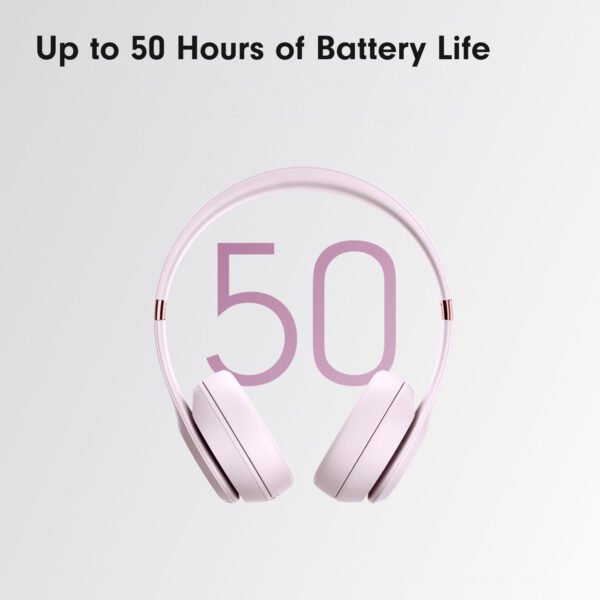 Wireless Bluetooth On-Ear Headphones, Apple & Android Compatible, Up to 50 Hours of Battery Life - Cloud Pink