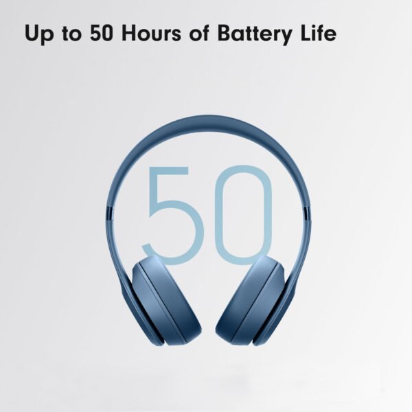 Solo 4 - Wireless Bluetooth On-Ear Headphones, Apple & Android Compatible, Up to 50 Hours of Battery Life - Slate Blue