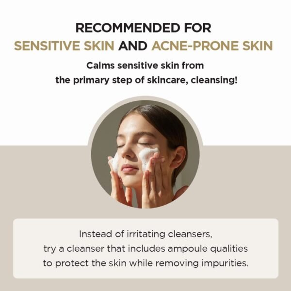 SKIN1004 Madagascar Centella Ampoule Foam, 4.23 fl.oz, Korean Face Cleanser & Makeup Remover with Centella Asiatica, Gentle Daily Cleanser for Soft Skin, Korean Skin Care