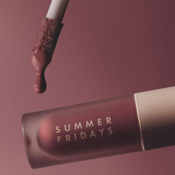Summer Fridays Dream Lip Oil - Hydrating Tinted Lip Gloss Oil - Non-Sticky Formula with Skincare Benefits for Long-Lasting Softness + Shine - Soft Mauve