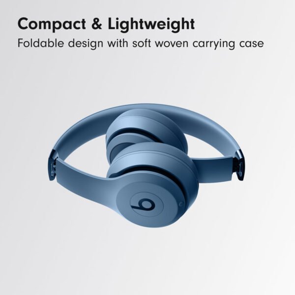 Solo 4 - Wireless Bluetooth On-Ear Headphones, Apple & Android Compatible, Up to 50 Hours of Battery Life - Slate Blue