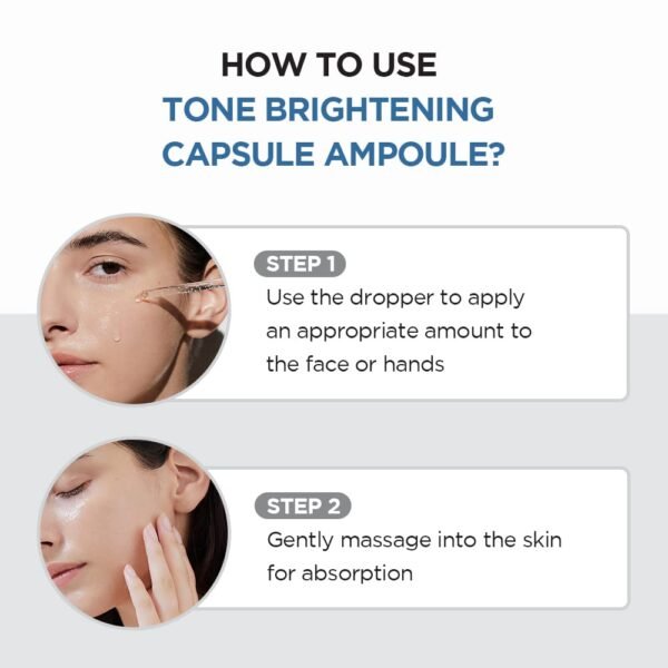 SKIN1004 Tone Glowing Capsule Ampoule 3.38fl.oz,100ml, Niacinamide & Tranexamic Acid Serum, Korean Face Ampoule with Madagascar Centella, Radiant and Healthy Looking Skin Tone, Korean Skin Care