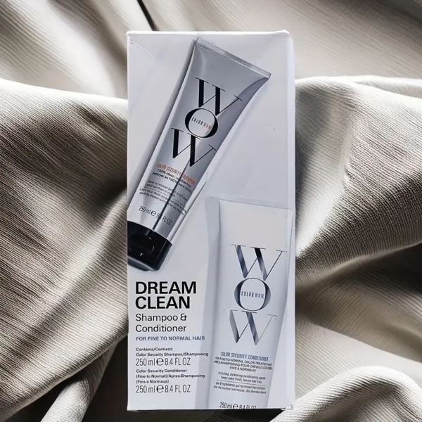 COLOR WOW Dream Clean Duo - 100% clean, sulfate-free COLOR SECURITY SHAMPOO and weightless COLOR SECURITY CONDITIONER| Achieve Super Glossy, Hydrated Hair