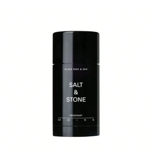 SALT & STONE Aluminum Free Deodorant | Extra Strength 48 Hour Protection for Women & Men | Made with Seaweed Extracts, Niacinamide & Prebiotics (Black)