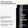 SALT & STONE Aluminum Free Deodorant | Extra Strength 48 Hour Protection for Women & Men | Made with Seaweed Extracts, Niacinamide & Prebiotics (Black)
