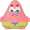TeeTurtle Reversible Spongebob Squarepants Patrick Star 6-Inch Two-Sided Flip Plush Toy with Embroidered Details - Cute Mini Collectible Plush for Kids, Teens, and Adults