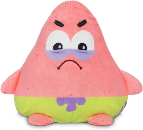 TeeTurtle Reversible Spongebob Squarepants Patrick Star 6-Inch Two-Sided Flip Plush Toy with Embroidered Details - Cute Mini Collectible Plush for Kids, Teens, and Adults