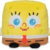 TeeTurtle Reversible Spongebob Squarepants Spongebob 5 -Inch Two-Sided Flip Plush Toy with Embroidered Details - Cute Mini Collectible Plush for Kids, Teens, and Adults