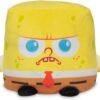 TeeTurtle Reversible Spongebob Squarepants Spongebob 5 -Inch Two-Sided Flip Plush Toy with Embroidered Details - Cute Mini Collectible Plush for Kids, Teens, and Adults