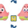 TeeTurtle Reversible Spongebob Squarepants Patrick Star 6-Inch Two-Sided Flip Plush Toy with Embroidered Details - Cute Mini Collectible Plush for Kids, Teens, and Adults