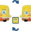 TeeTurtle Reversible Spongebob Squarepants Spongebob 5 -Inch Two-Sided Flip Plush Toy with Embroidered Details - Cute Mini Collectible Plush for Kids, Teens, and Adults