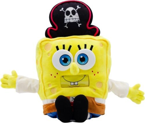 SpongeBob Squarepants Movie: The Search for Squarepants Goofy Goober Feature Plush, 16-Inch Sounds and Spinning Mouth Stuffed Toy for Kids