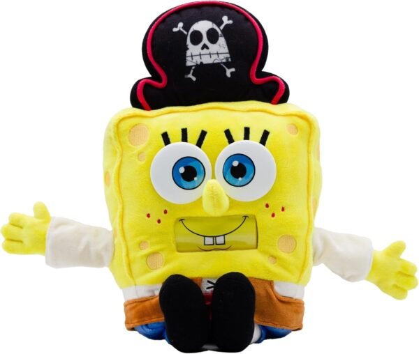 SpongeBob Squarepants Movie: The Search for Squarepants Goofy Goober Feature Plush, 16-Inch Sounds and Spinning Mouth Stuffed Toy for Kids
