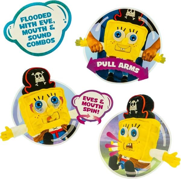 SpongeBob Squarepants Movie: The Search for Squarepants Goofy Goober Feature Plush, 16-Inch Sounds and Spinning Mouth Stuffed Toy for Kids