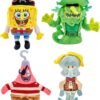 SpongeBob SquarePants Movie: The Search for SquarePants - Bikini Bottom Glow Pals 6" Plush Toy Assortment, Glow-in-the-Dark SpongeBob, Patrick, Squidward, Flying Dutchman Collectibles