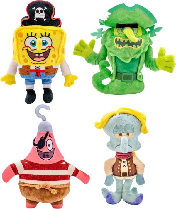 SpongeBob SquarePants Movie: The Search for SquarePants - Bikini Bottom Glow Pals 6" Plush Toy Assortment, Glow-in-the-Dark SpongeBob, Patrick, Squidward, Flying Dutchman Collectibles
